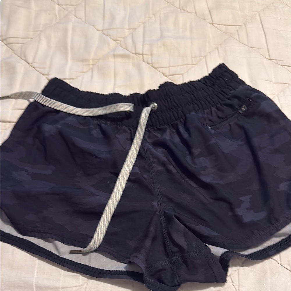 Women's Black Camouflage Shorts